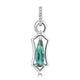 0.76ct Tourmaline Pendants with 0.026tct Diamond set in 18K White Gold