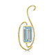 3.02ct Aquamarine Pendants with 0.15tct Diamond set in 18K Yellow Gold