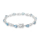 6.66ct Aquamarine Bracelets with 0.254tct Diamond set in 18K White Gold