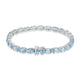 10.95ct Aquamarine Bracelets with 0.357tct Diamond set in 18K White Gold