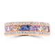 1.24ct Sapphire Rings with 0.276tct Diamond set in 18K Rose Gold