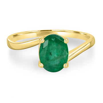 Emerald Ring 0.58 Ct. 18K White Gold | The Natural Emerald Company