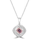 0.34ct Diaspore Pendant with 0.24tct Diamonds set in 18K Two Tone Gold