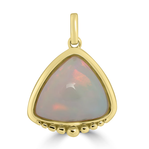 7.14ct Opal Pendants set in 14K Yellow Gold