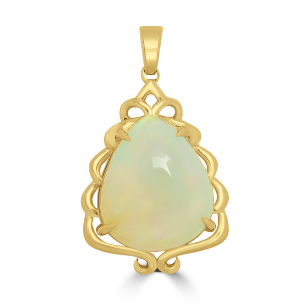 8.82ct Opal Pendants set in 14K Yellow Gold